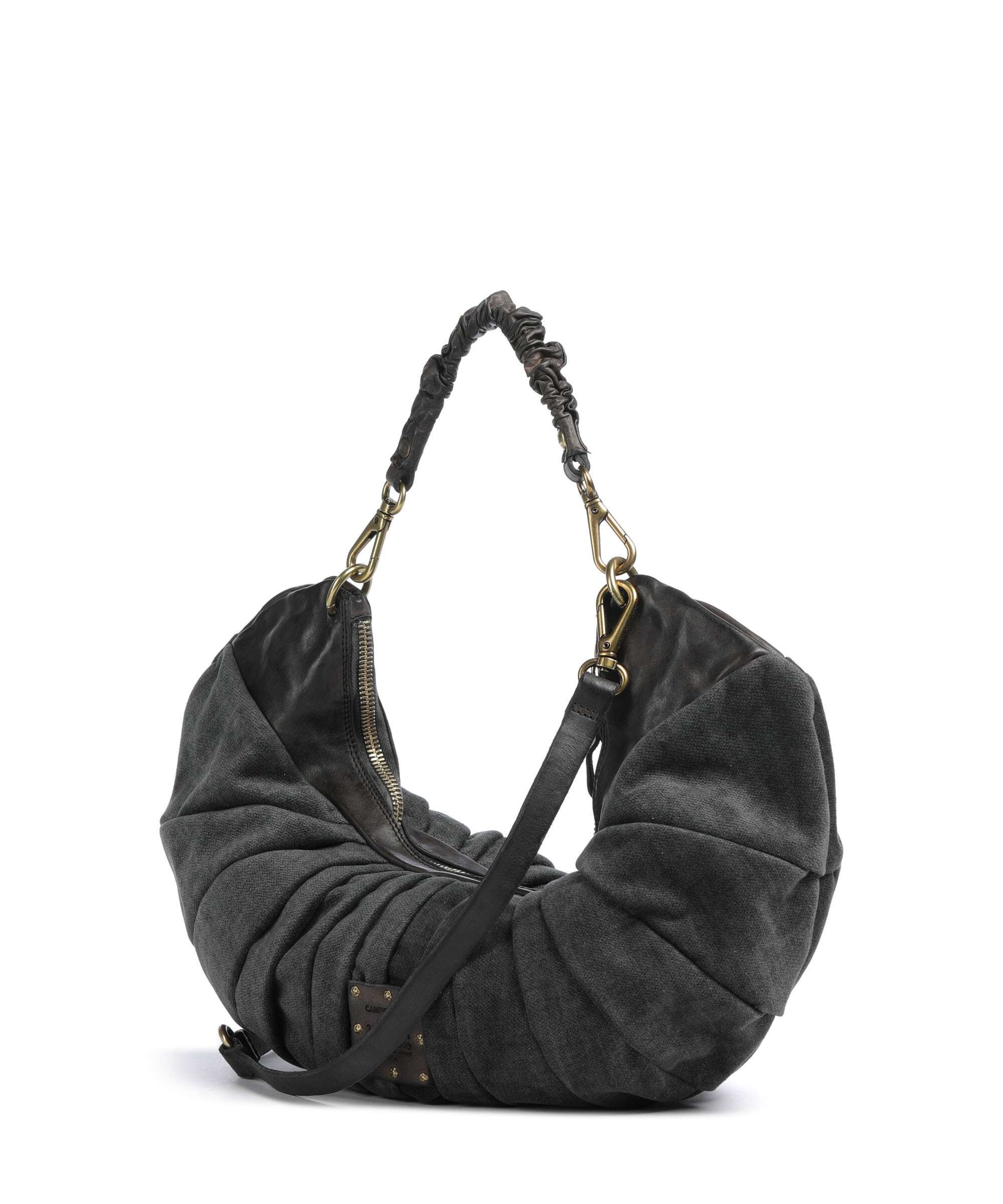 Campomaggi Hobo bag grey/dark grey