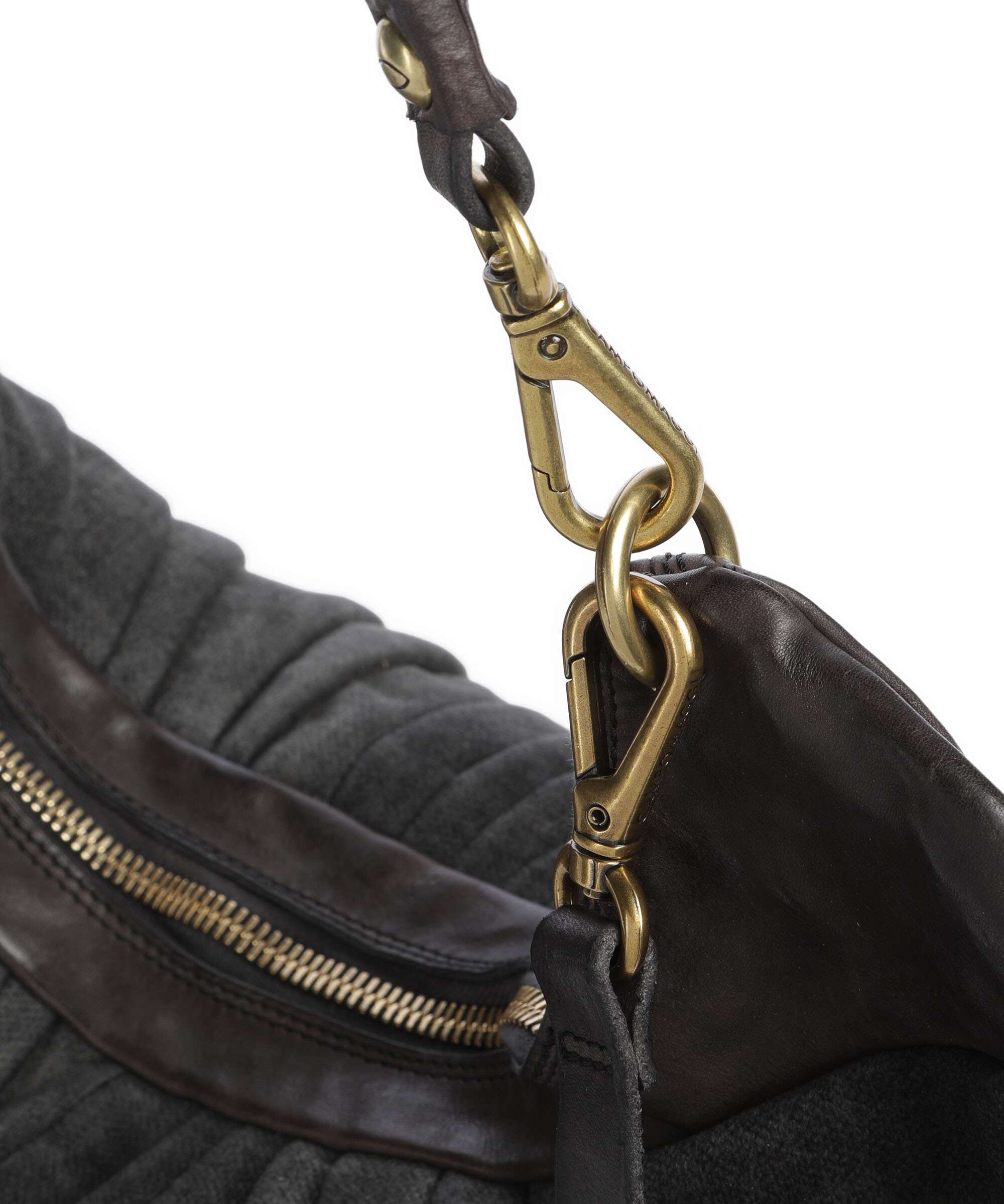 Campomaggi Hobo bag grey/dark grey