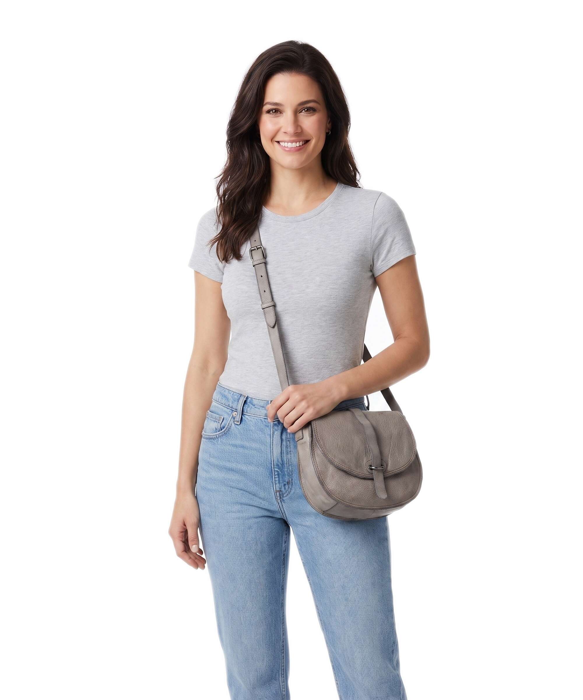 Campomaggi Crossbody bag cement