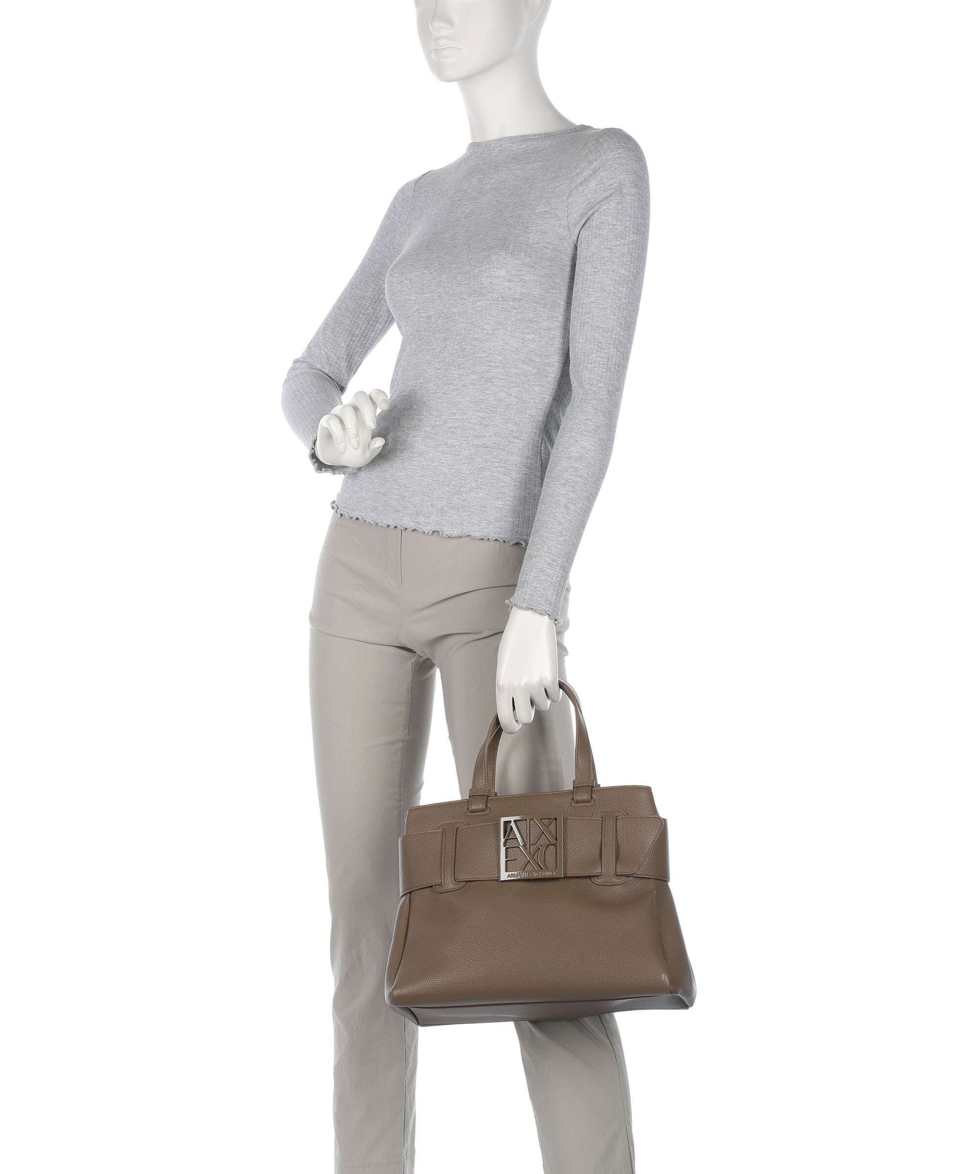 Armani Exchange Susy Soft S Handbag dark taupe