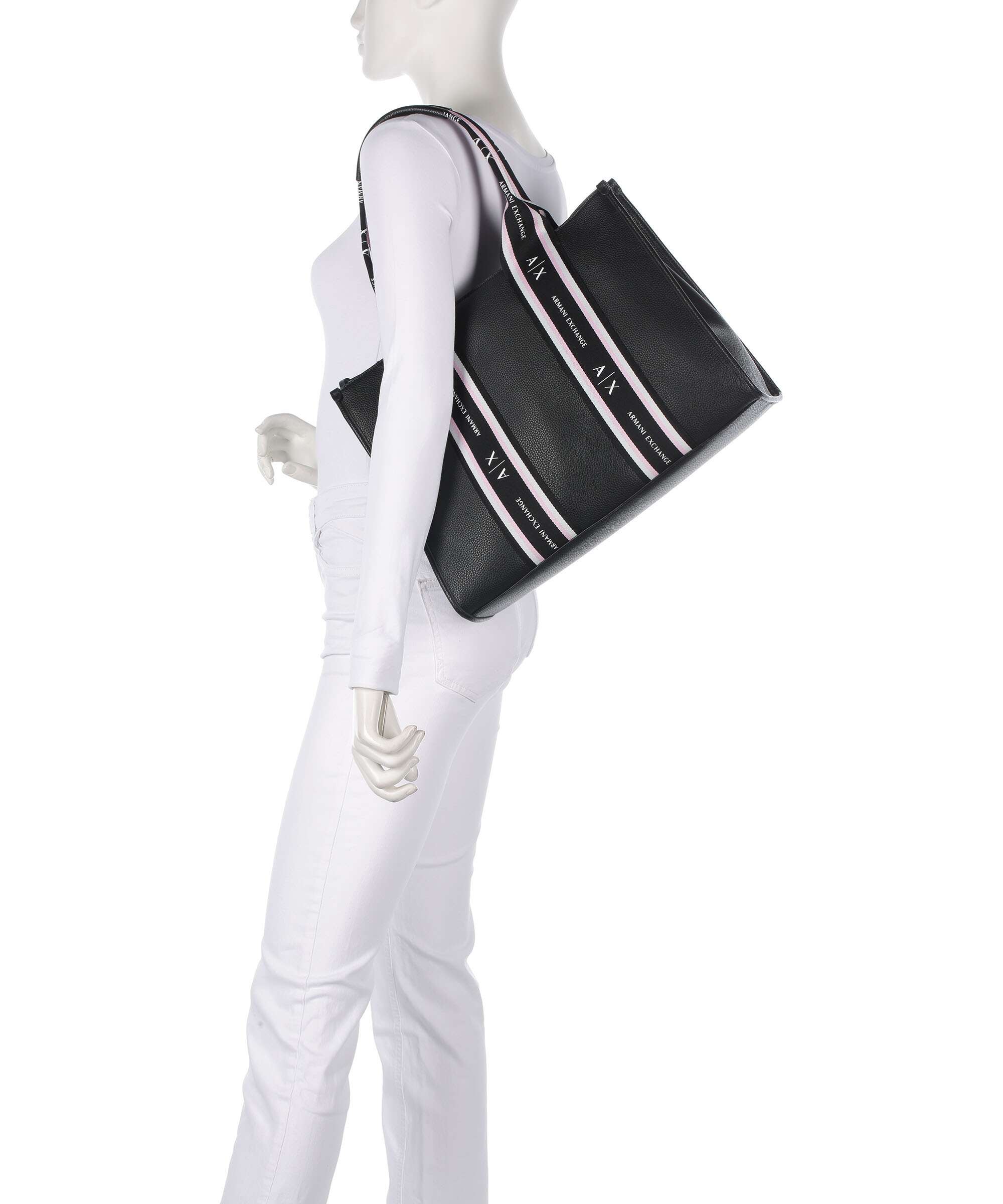 Armani Exchange Maggie L Tote bag black/sundown