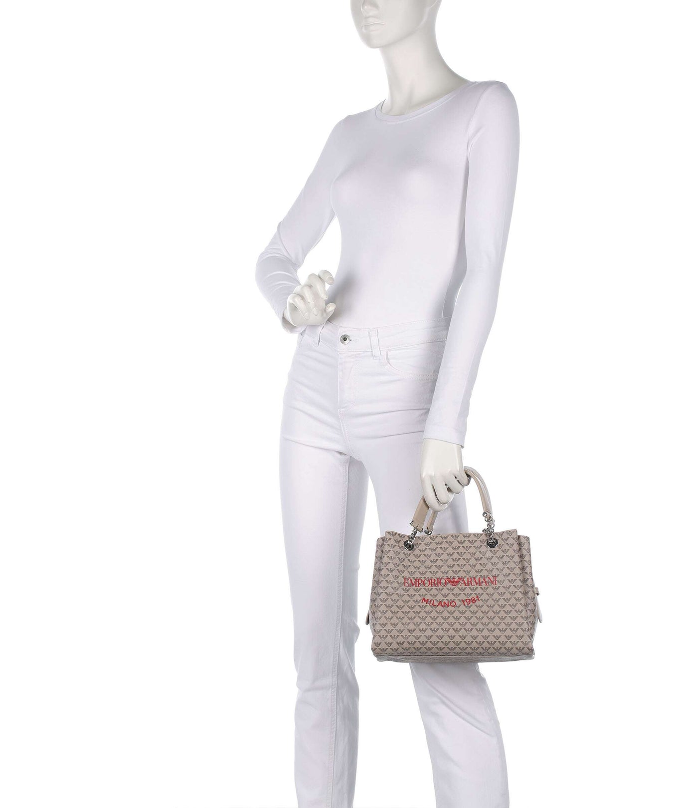 Emporio Armani Annie Handbag ecru/moro/rosso