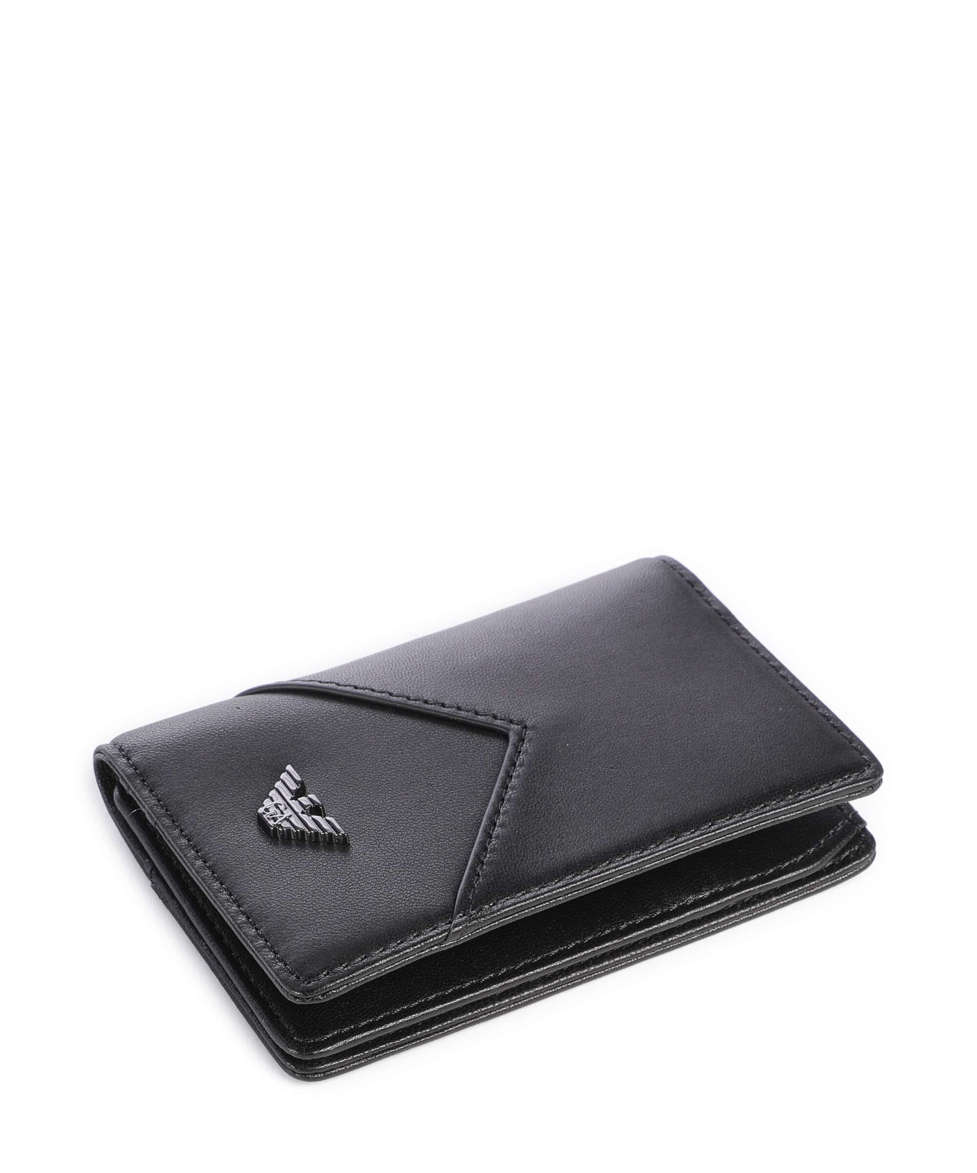 Emporio Armani Premium Nappa Credit card holder black beauty