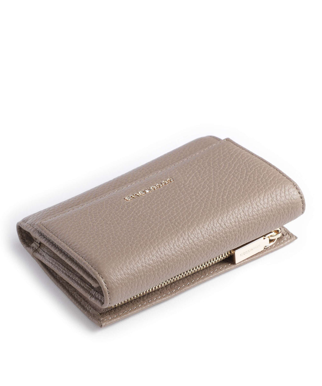 Coccinelle Metallic Soft RFID Wallet warm taupe