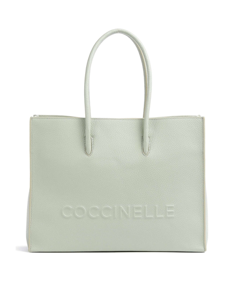 Coccinelle Myrtha Maxi Logo Tote bag celadon green