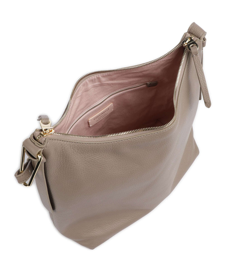 Coccinelle Malory Hobo bag warm taupe