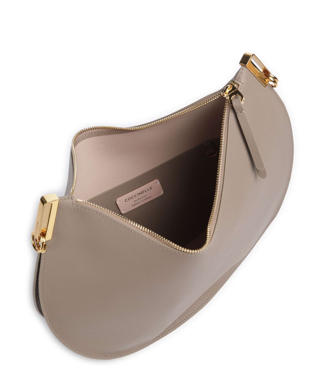 Coccinelle Sunup Hobo bag warm taupe/rosette