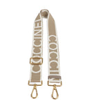 Coccinelle Nastro Signature Popruh na kabelky sand/warm taupe