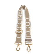 Coccinelle Nastro Signature Popruh na kabelky sand/warm taupe