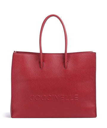 Coccinelle Myrtha Maxi Logo Nákupní taška sangria