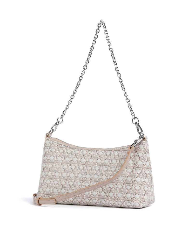 Coccinelle Aura Monogram Shoulder bag multicolour/blanco/rosette