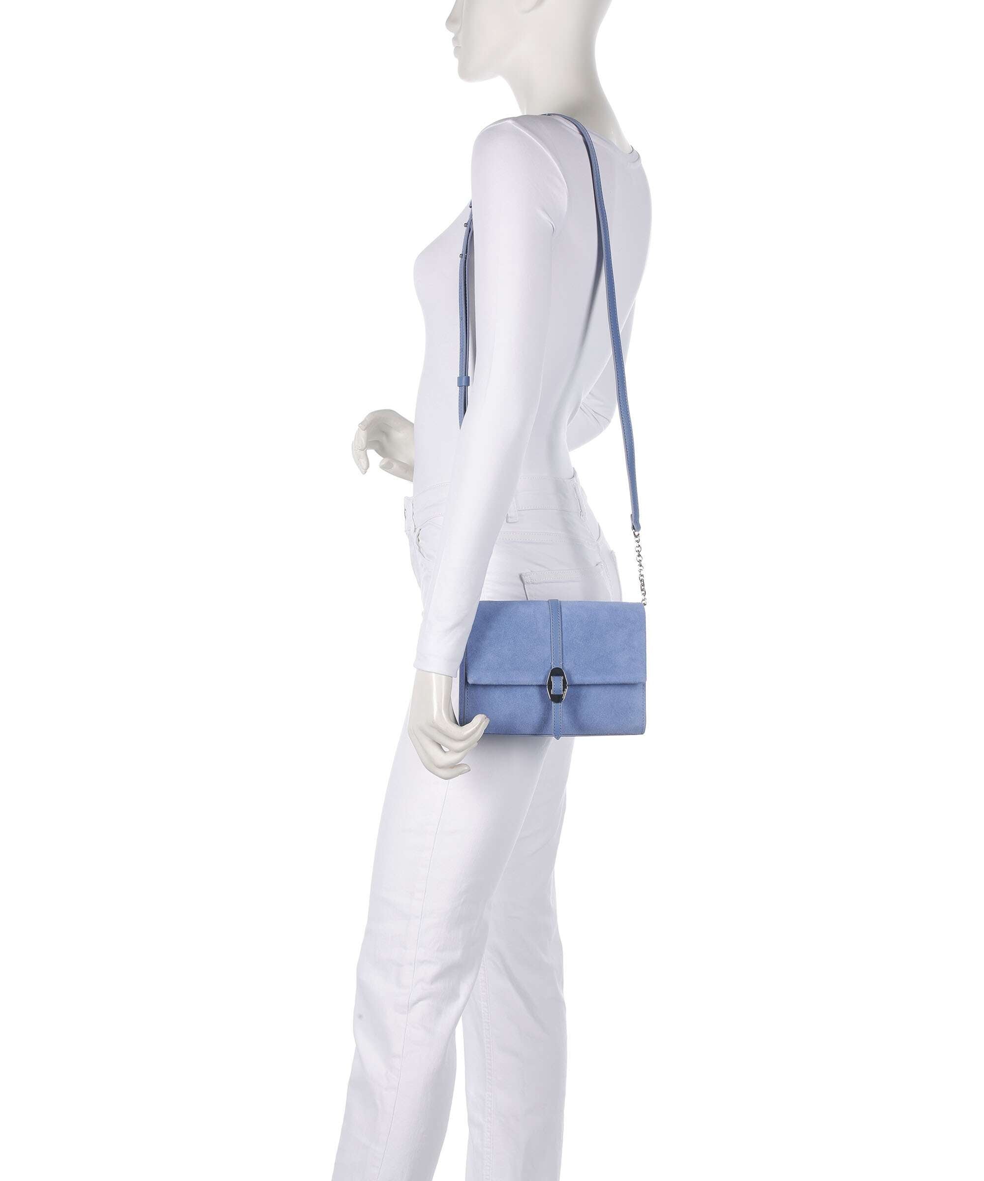 Coccinelle Dorian Suede Crossbody bag azul