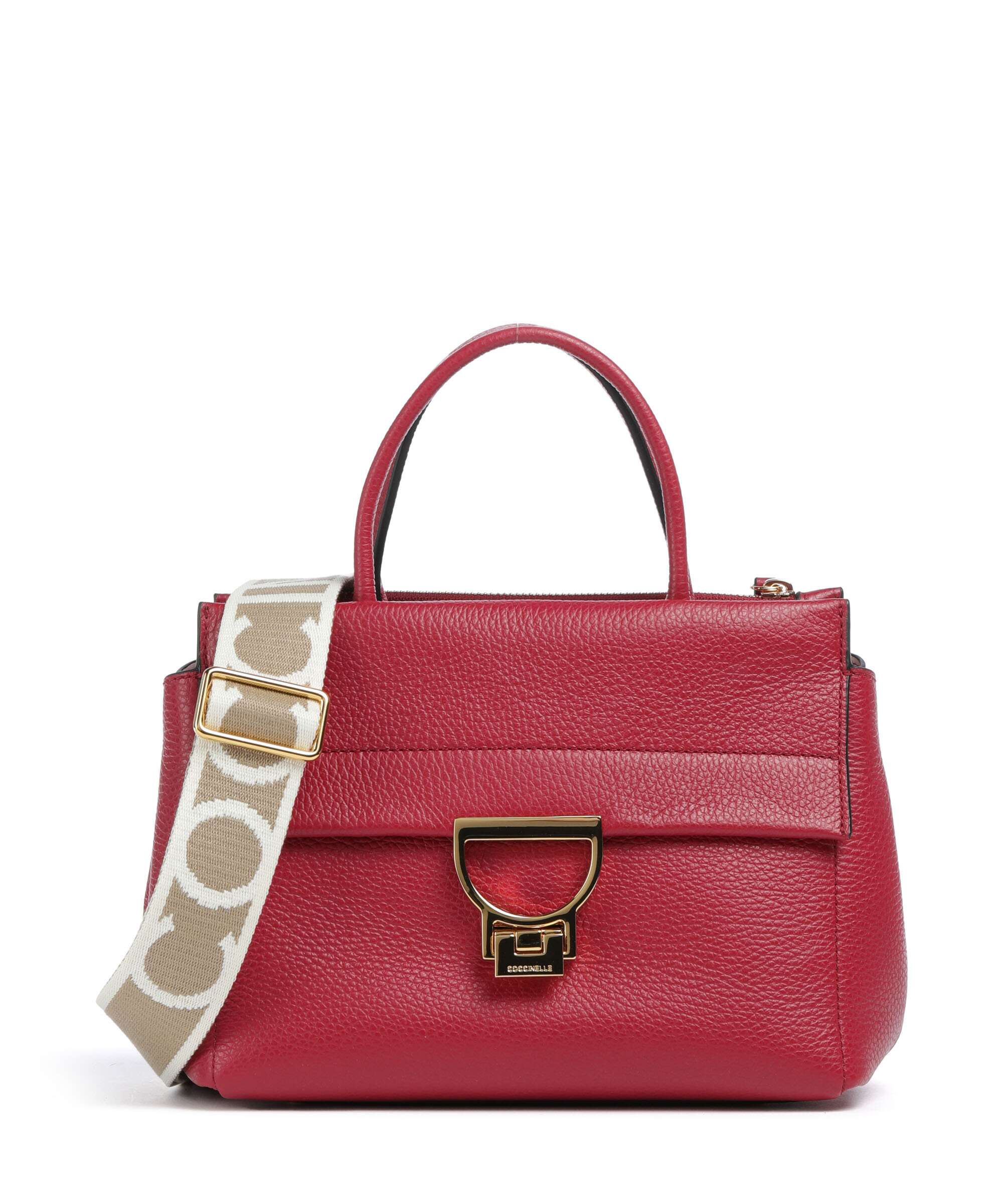 Coccinelle Arlettis Signature Handbag sangria