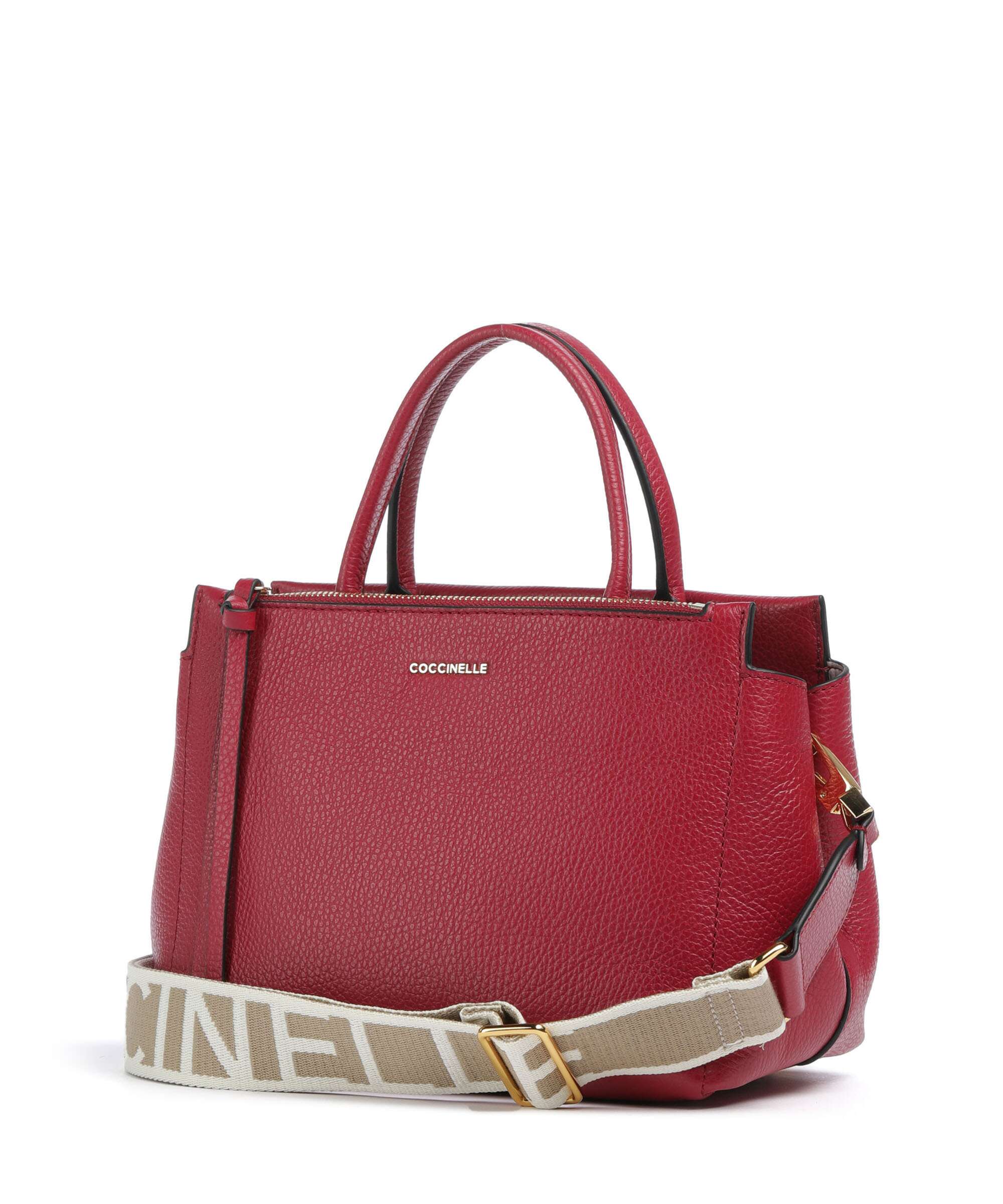 Coccinelle Arlettis Signature Handbag sangria
