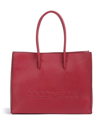Coccinelle Myrtha Maxi Logo Nákupní taška sangria