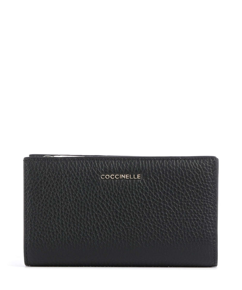 Coccinelle Metallic Soft Wallet noir