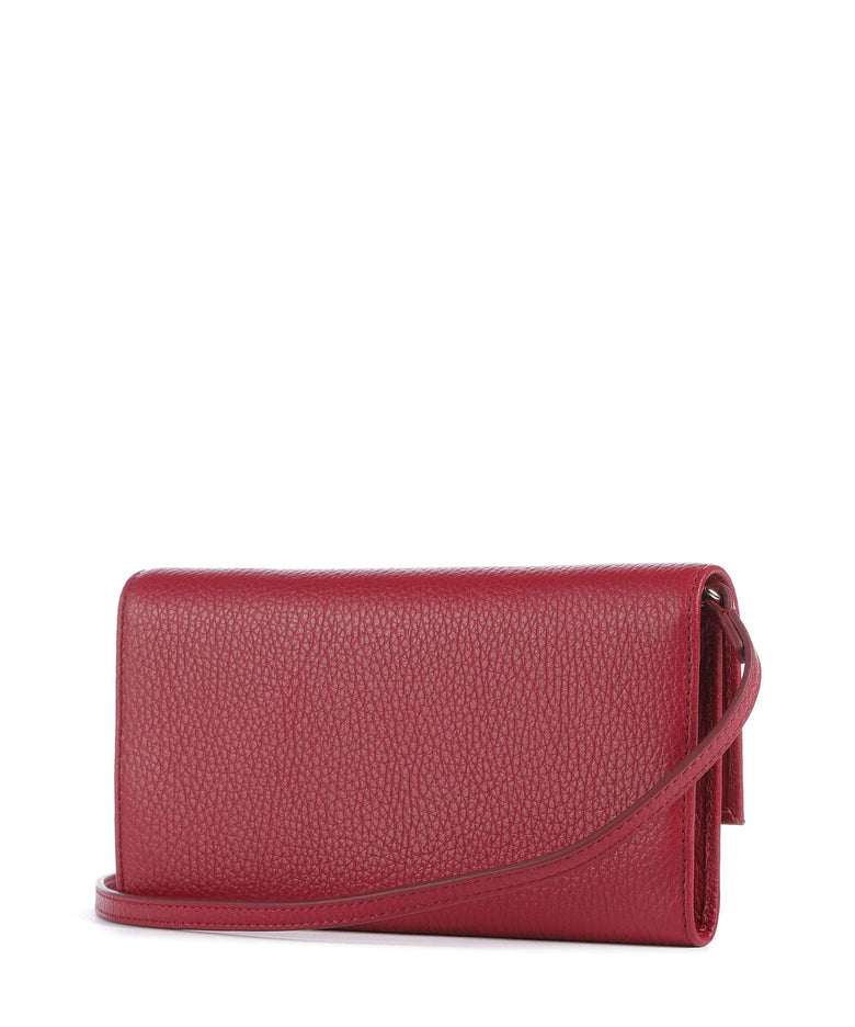 Coccinelle Metallic Soft Wallet sangria