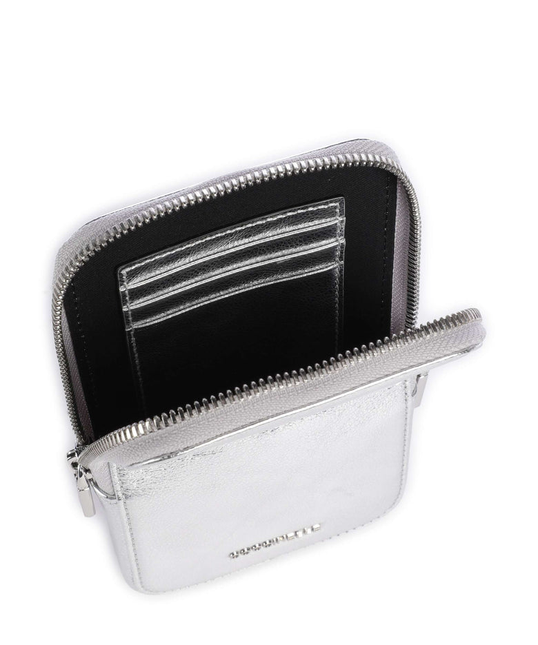 Coccinelle Flor Phone bag silver