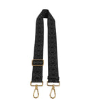 Coccinelle Nastro Monogram Popruh na kabelky anthracite/noir