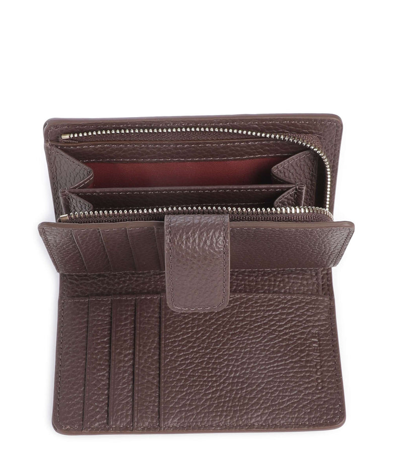 Coccinelle Metallic Soft Wallet brunette