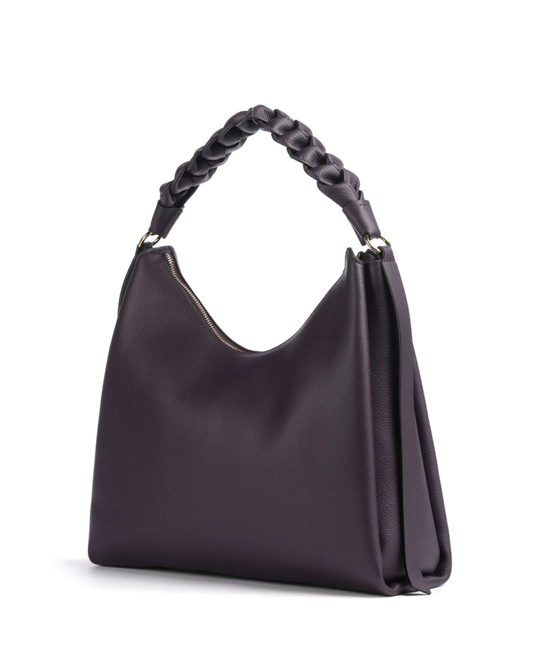 Coccinelle Boheme Grana Double Hobo bag prune/ribes