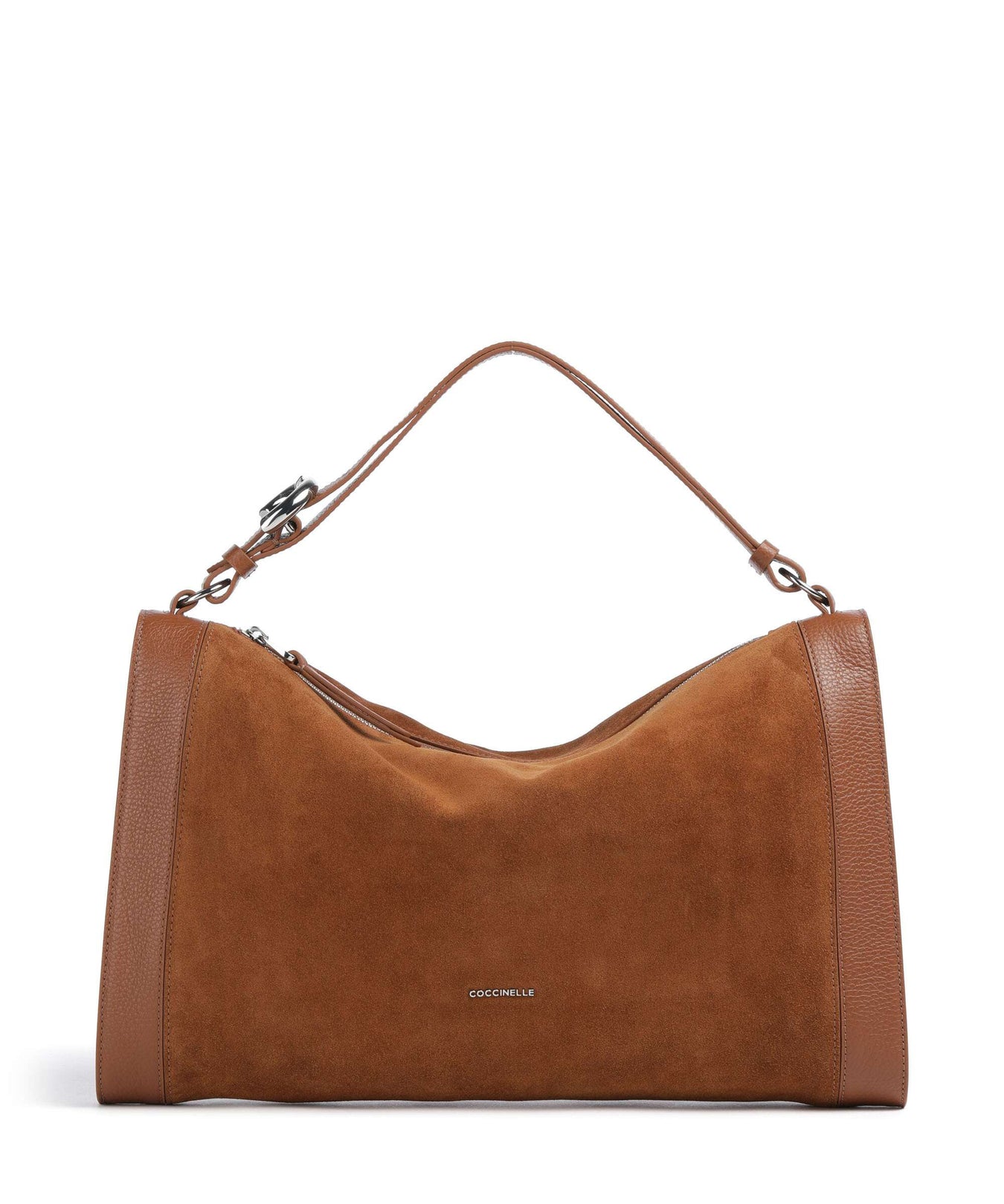 Coccinelle Elinor Suede Hobo bag cognac