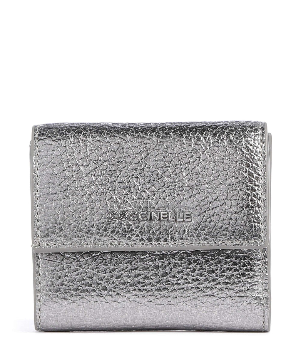 Coccinelle Metallic Soft Wallet steel