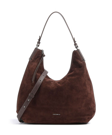 Coccinelle Rebekka Suede Velká kabelka brunette