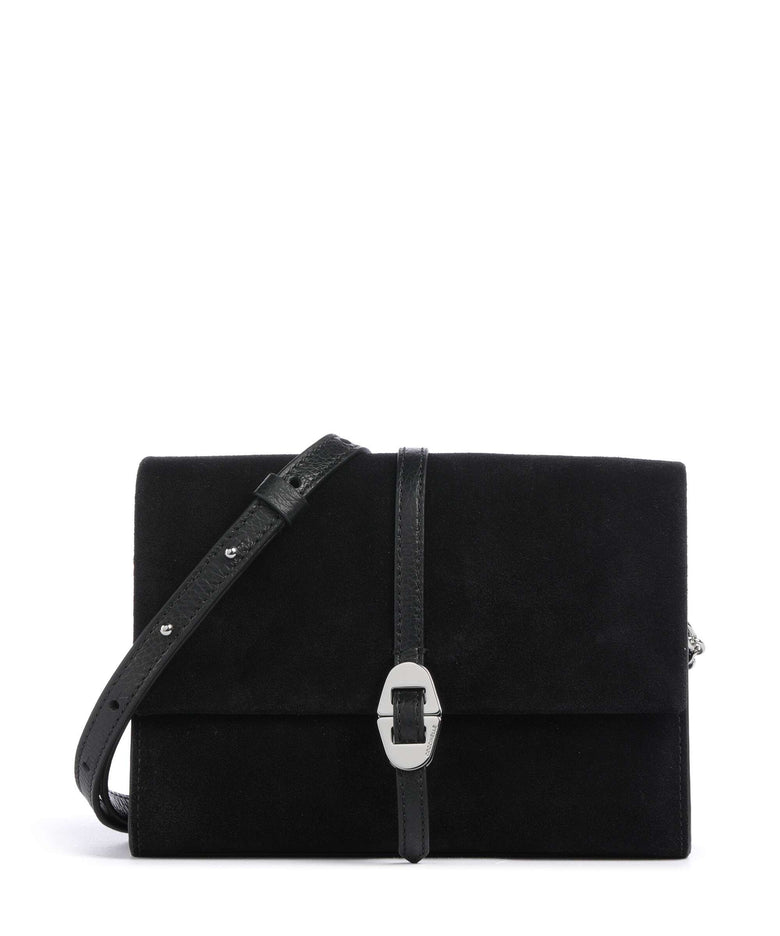 Coccinelle Dorian Suede Crossbody bag noir