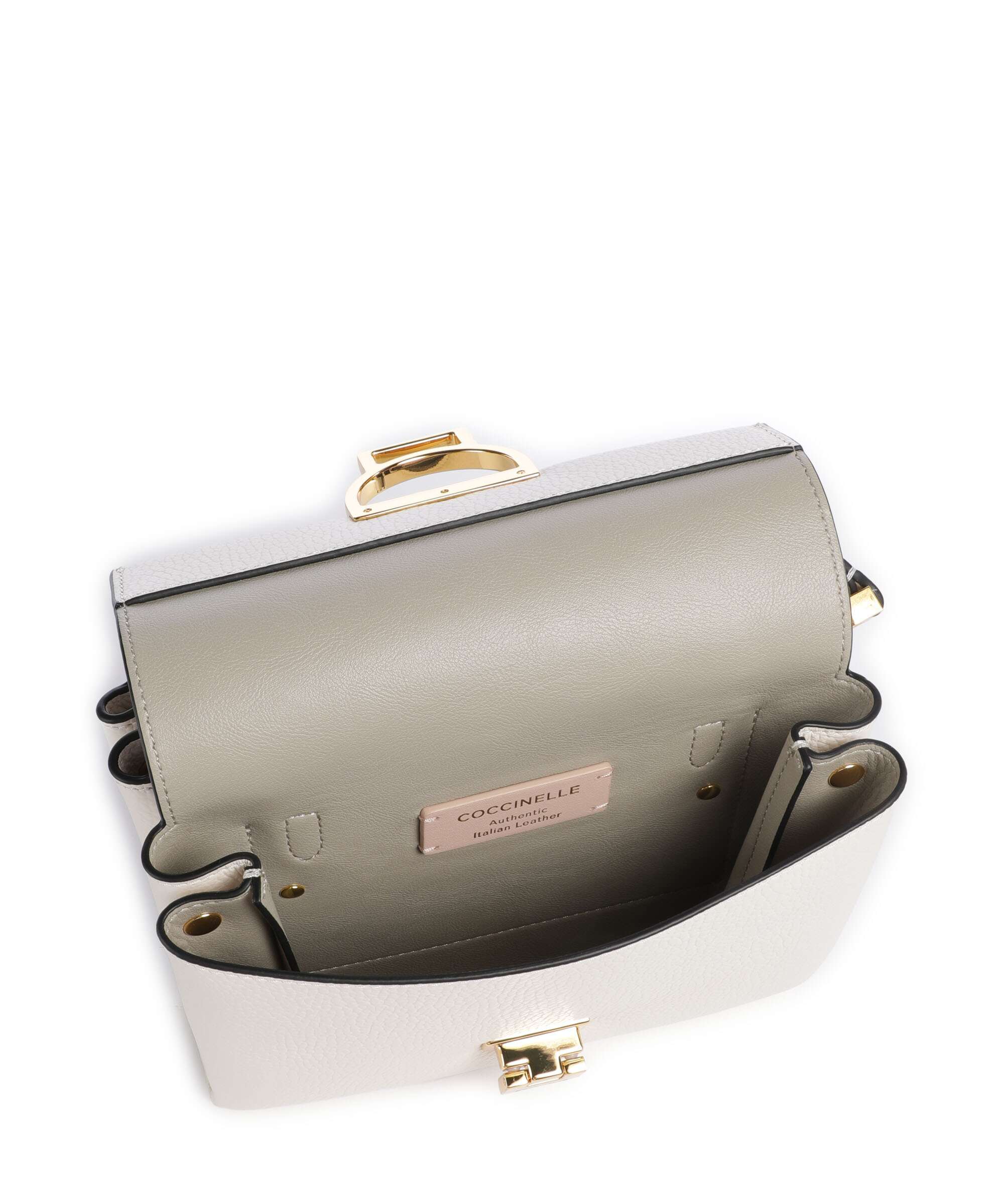 Coccinelle Arlettis Signature Crossbody bag blanco
