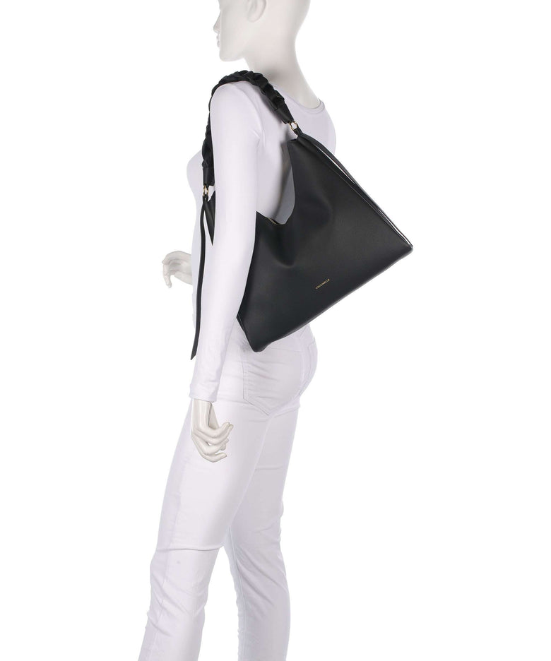 Coccinelle Boheme Grana Double Hobo bag noir/cognac