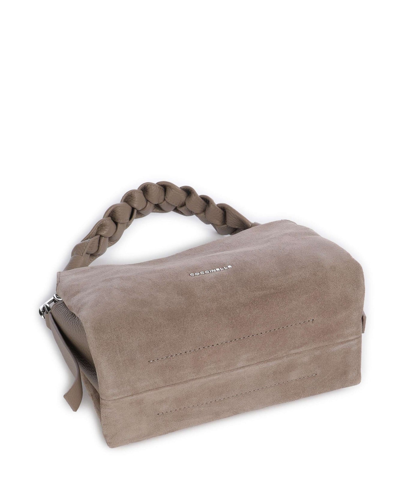 Coccinelle Boheme Suede Handbag warm taupe