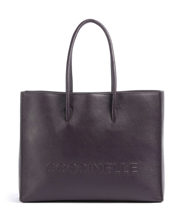 Coccinelle Myrtha Maxi Logo Nákupní taška prune