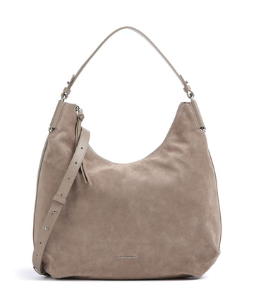 Coccinelle Rebekka Suede Velká kabelka warm taupe