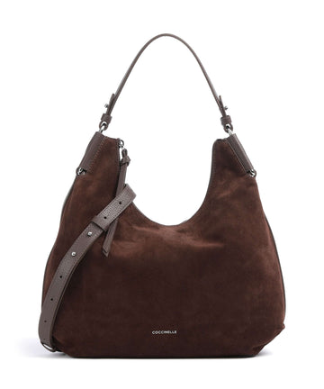 Coccinelle Rebekka Suede Velká kabelka brunette