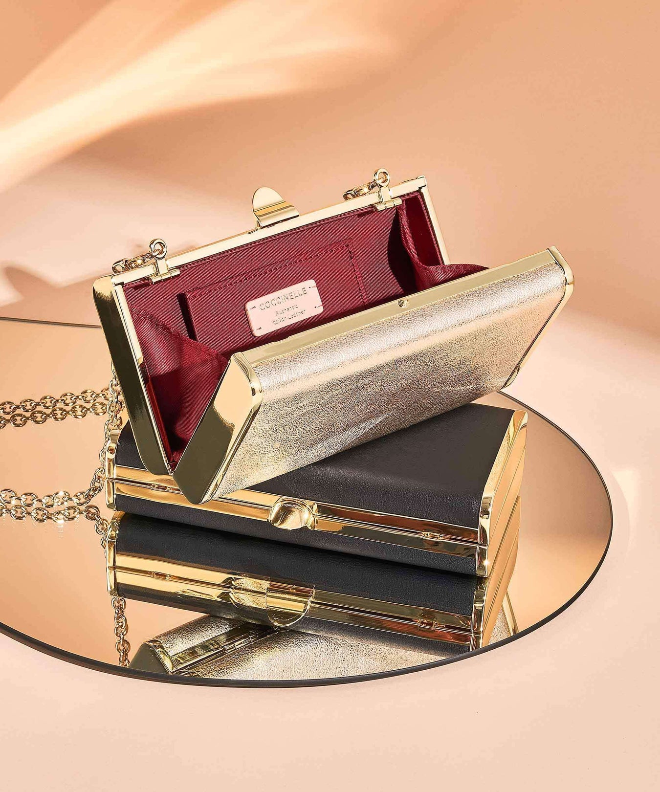 Coccinelle Eliv Crossbody bag pale gold