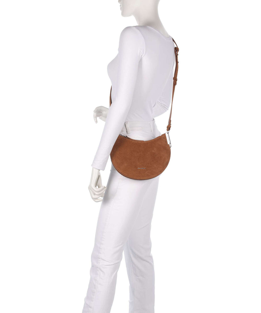 Coccinelle Sunup Suede Shoulder bag cognac