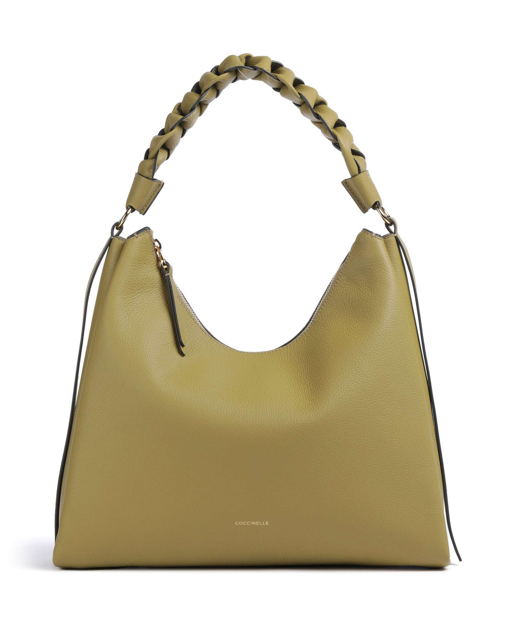 Coccinelle Boheme Grana Double Hobo bag seagrass/sandshell