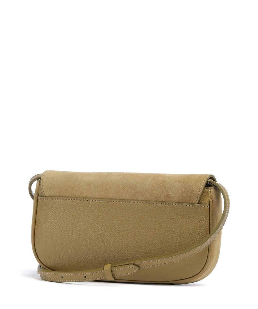 Coccinelle Mavery Suede Crossbody bag seagrass