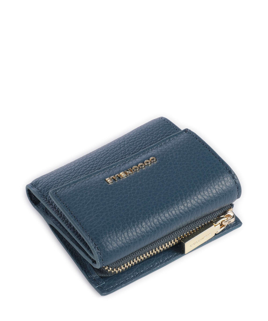 Coccinelle Metallic Soft RFID Wallet deep blue