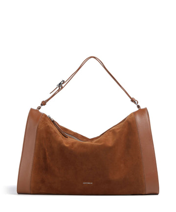 Coccinelle Elinor Suede Velká kabelka cognac