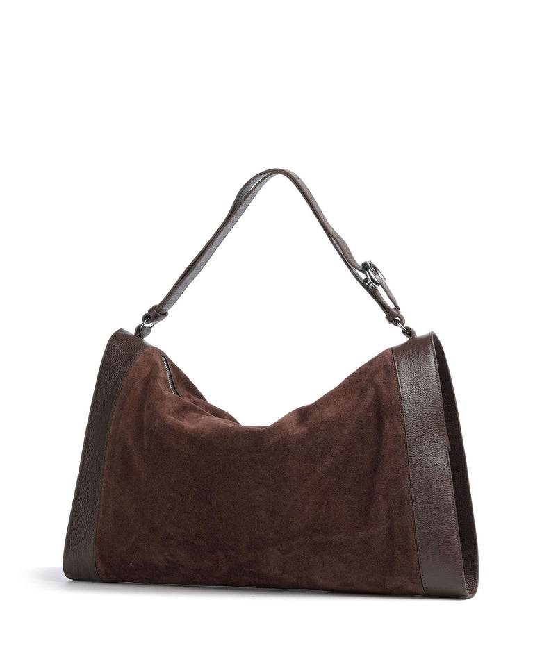 Coccinelle Elinor Suede Hobo bag brunette