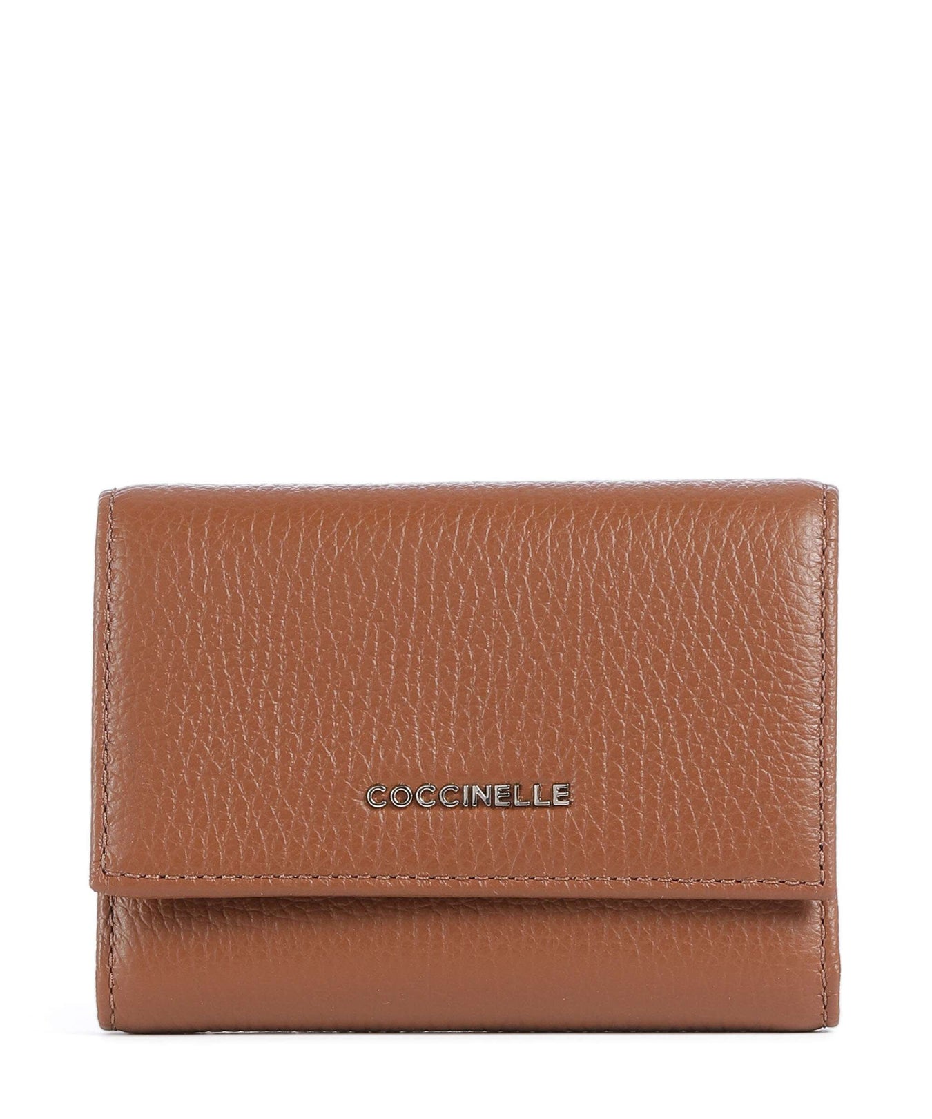 Coccinelle Metallic Soft RFID Wallet cognac