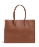 Coccinelle Myrtha Maxi Logo Nákupní taška cognac