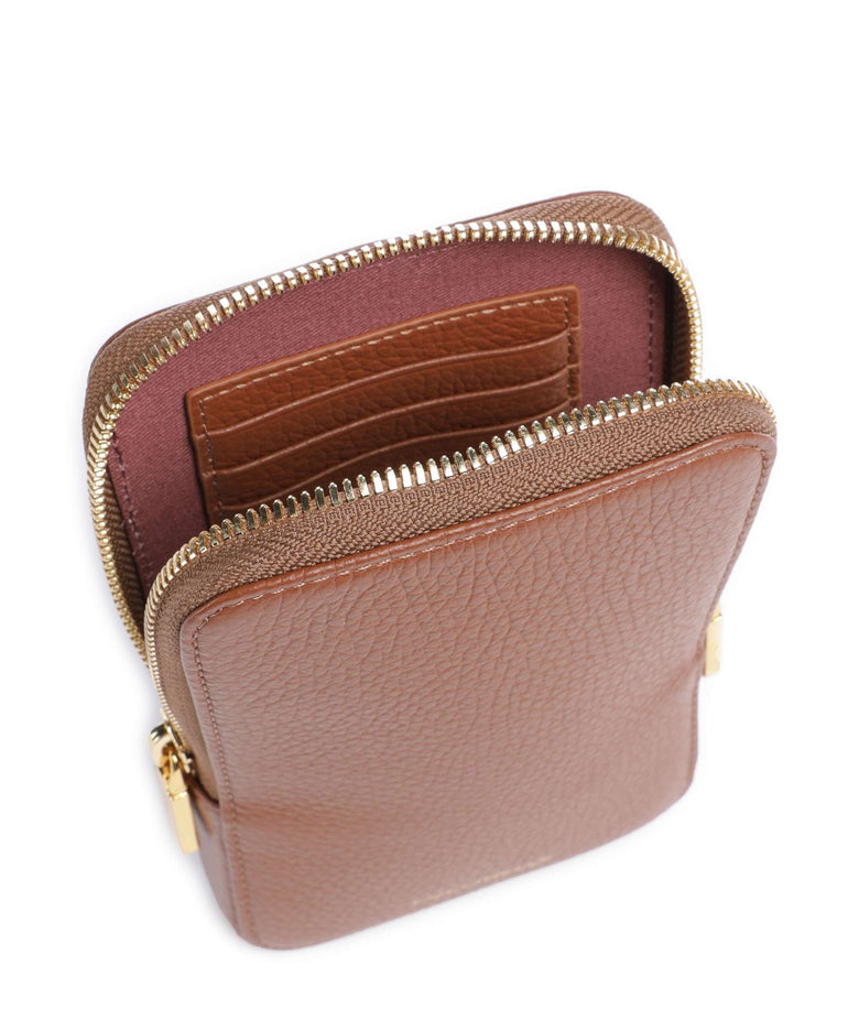 Coccinelle Flor Phone bag cognac