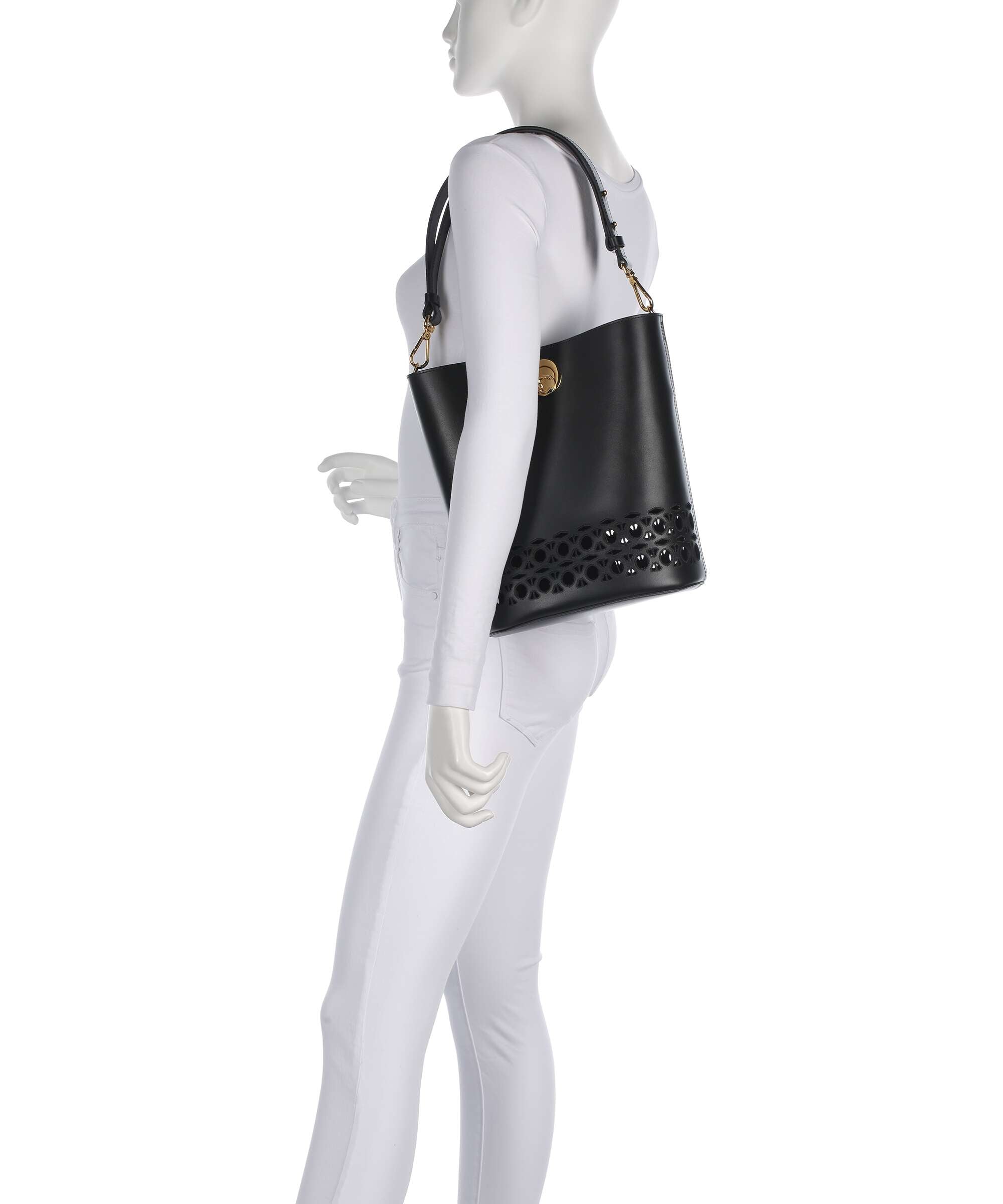 Coccinelle Nikla Monogram Sangallo Bucket bag noir