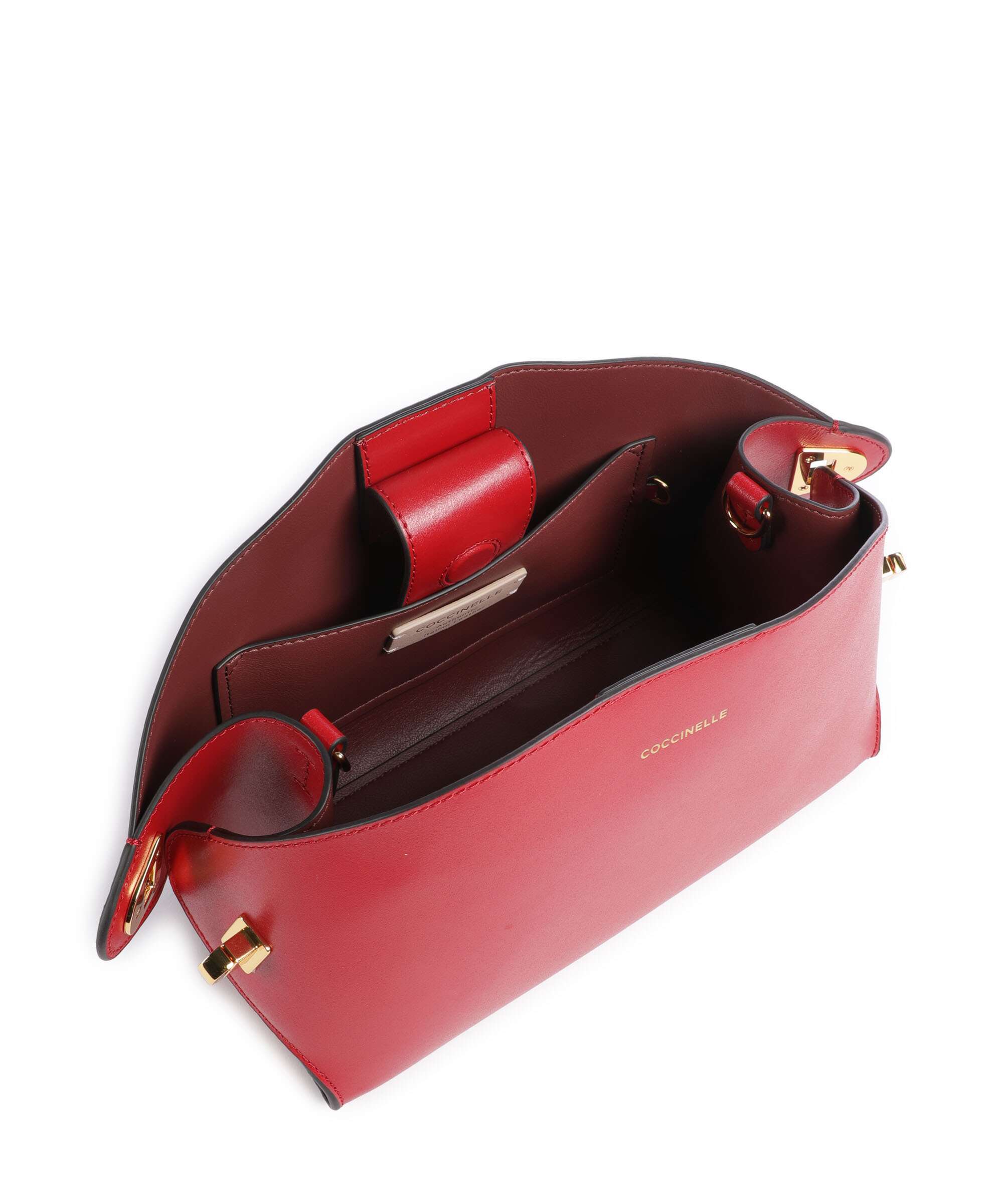Coccinelle Tylde Calf Crossbody bag scarlet