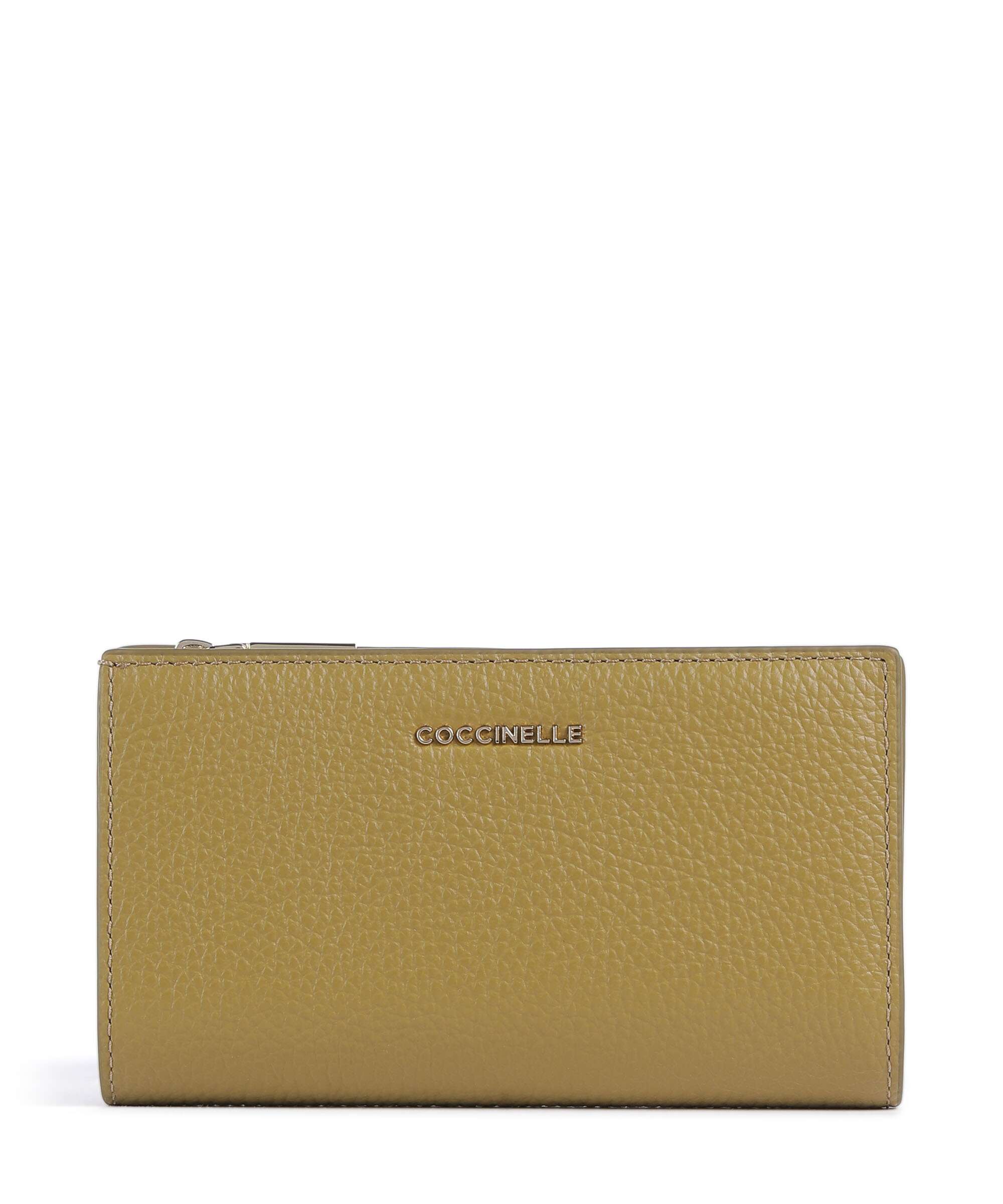 Coccinelle Metallic Soft RFID Wallet seagrass