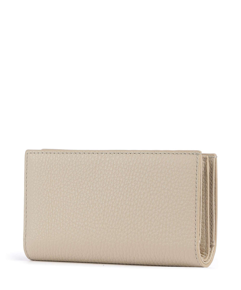 Coccinelle Metallic Soft RFID Wallet sandshell