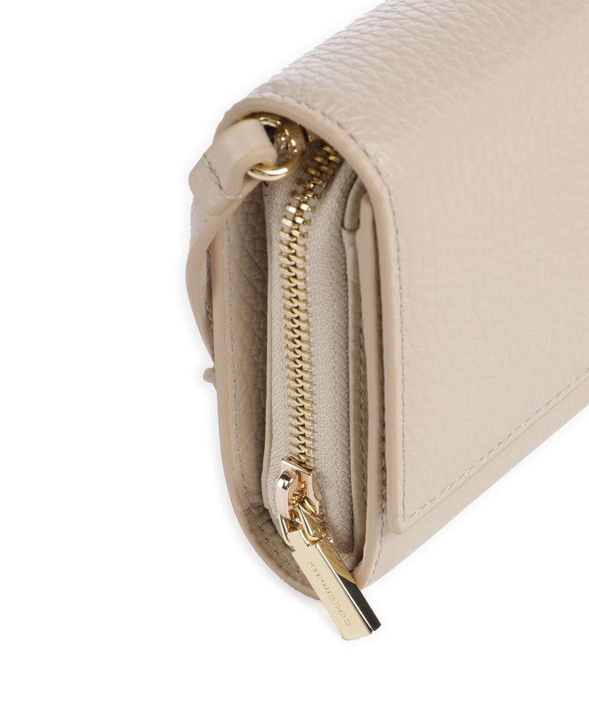 Coccinelle Metallic Soft RFID Wallet sandshell